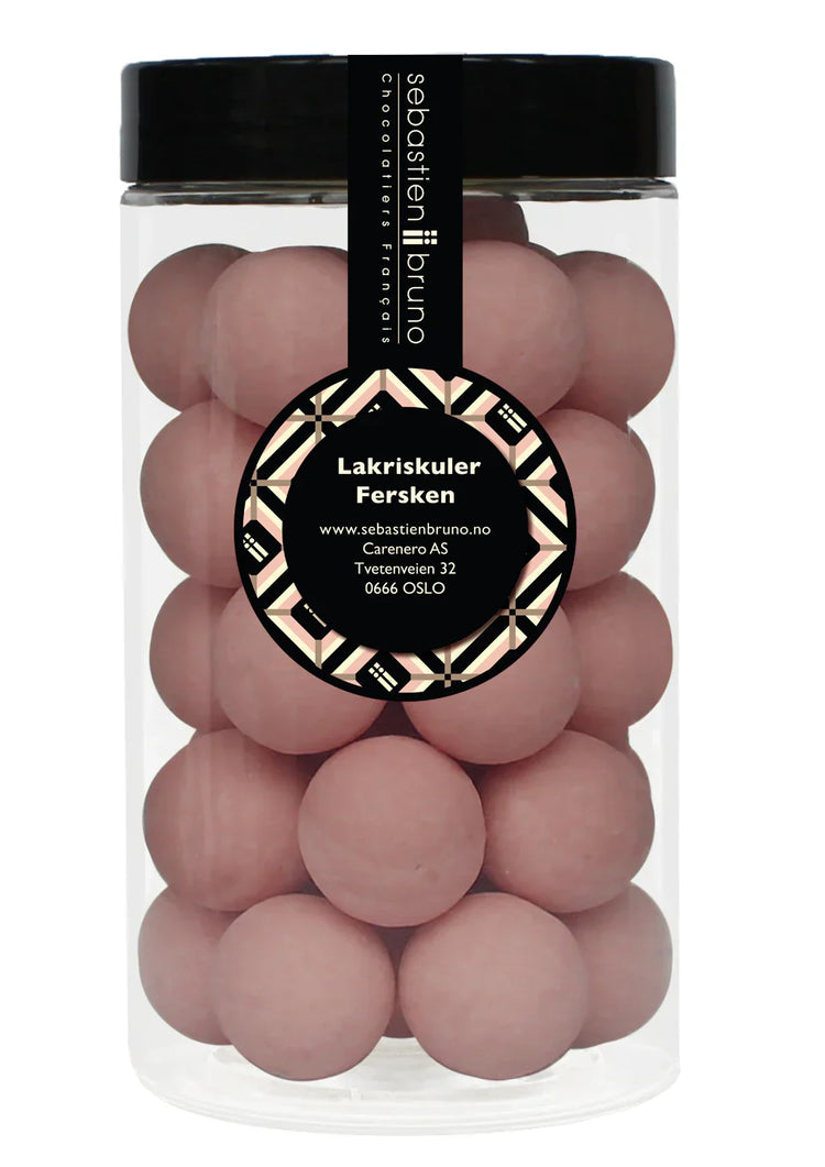 Sjokoladekuler med en kjerne av nøtter, karamell eller lakris