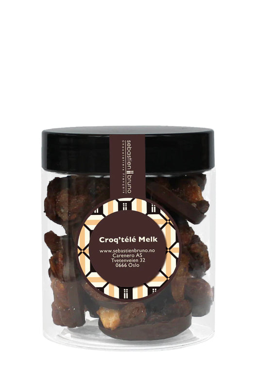 Sjokoladeoblater med nøtter, mandler og rosiner Croq'télé Melkesjokolade Liten