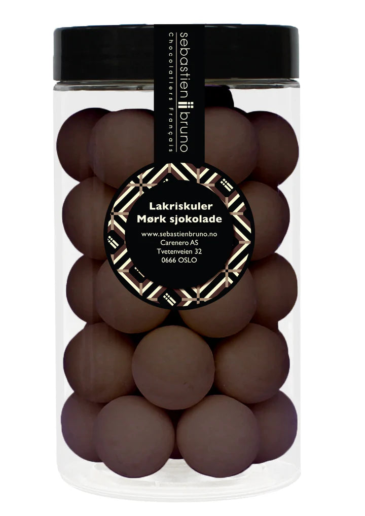 Lakriskuler Mørk sjokolade Stor