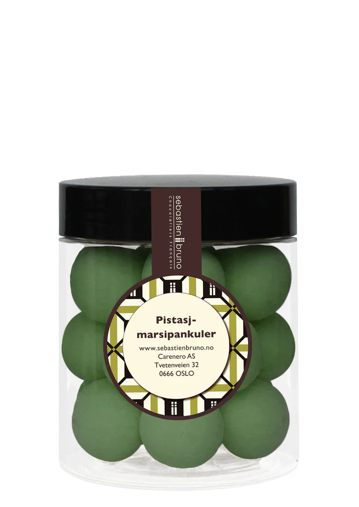 Marsipankuler med pistasjnøtter Liten