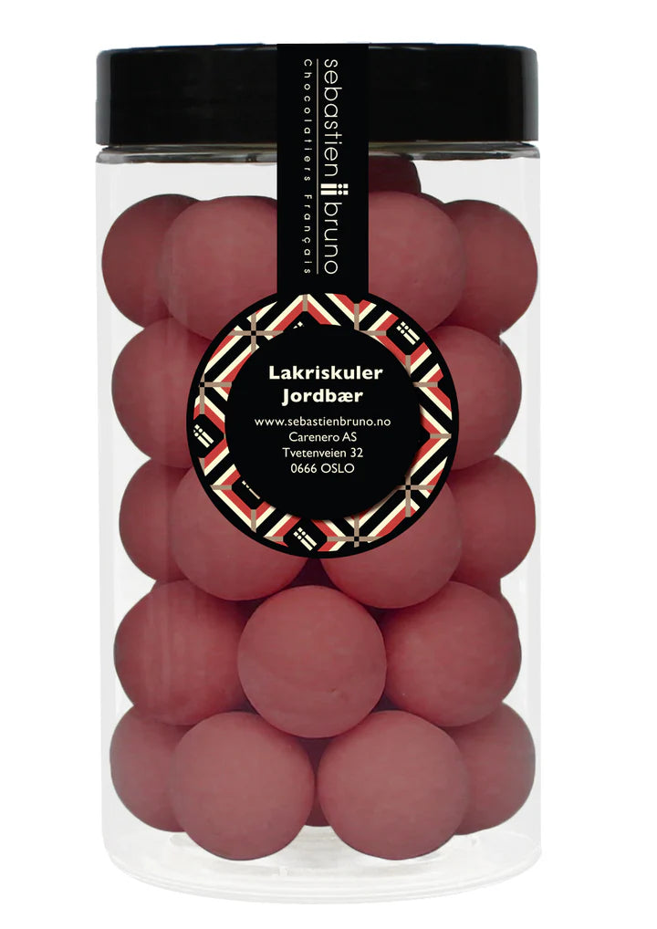 Licorice Balls Strawberry Large